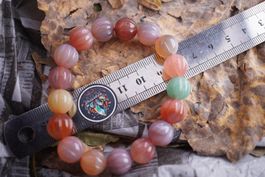 Gobi Achat  11mmm   Top  Kugel  Armband   Topstone