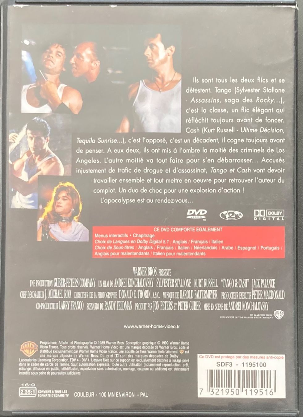 Tous les DVDs: TANGO & CASH – D'occasion à Poliez-Pittet par Newtown-Records 1