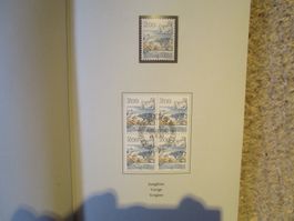 Timbres suisses 1984 dans carnet PTT