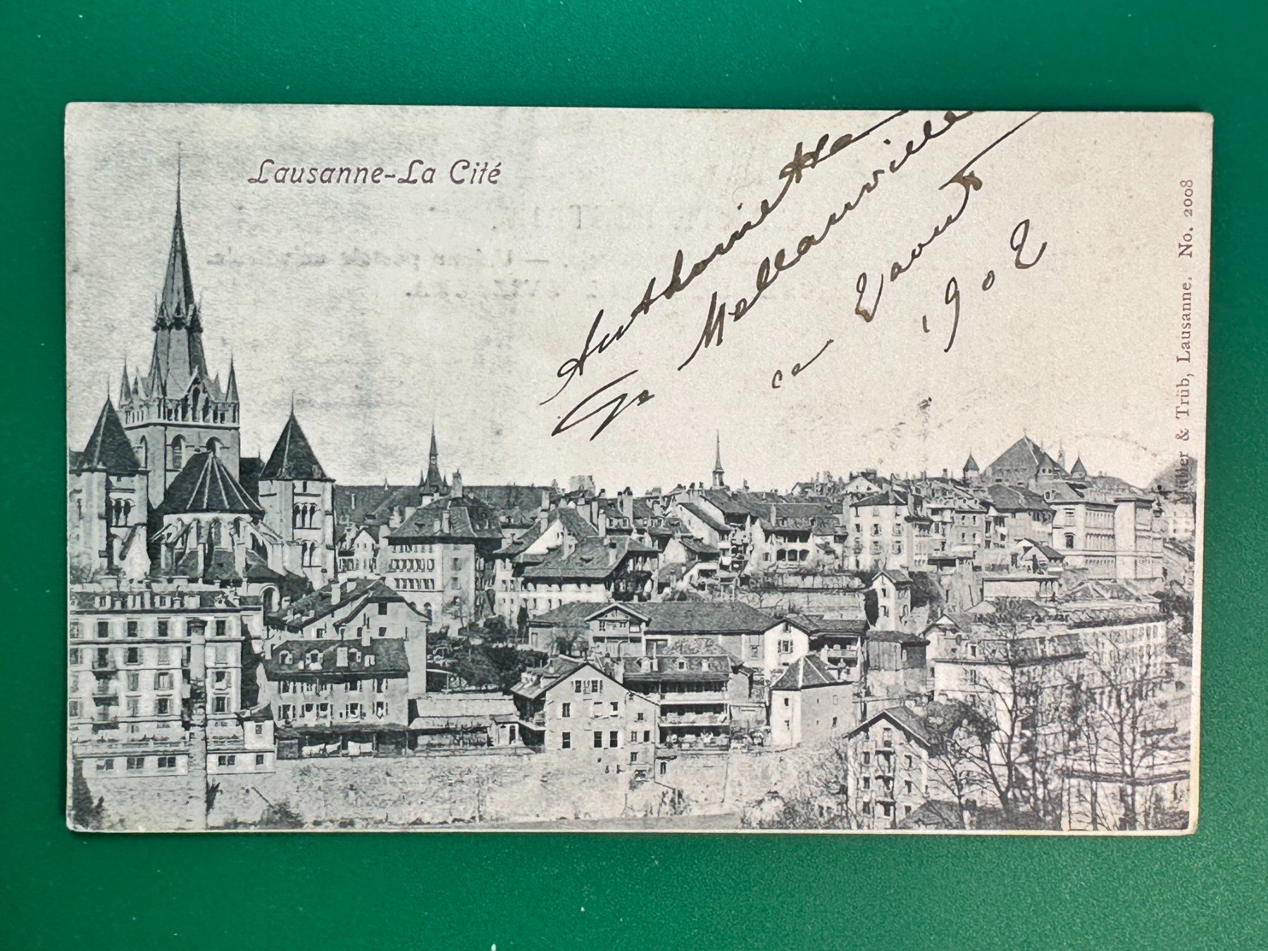 Cartoline postali: Lausanne - La Cité - 1902 – Usato da Steg VS venduto da _vinci_