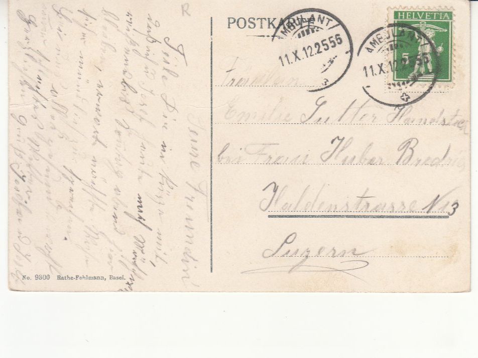 Cartoline postali: St. Gallen West 1912 – Usato da Bürglen TG venduto da StampGraf 1