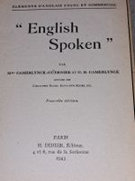 Altes Englisch Lehrbuch, "English Spoken", Jahrgang 1943