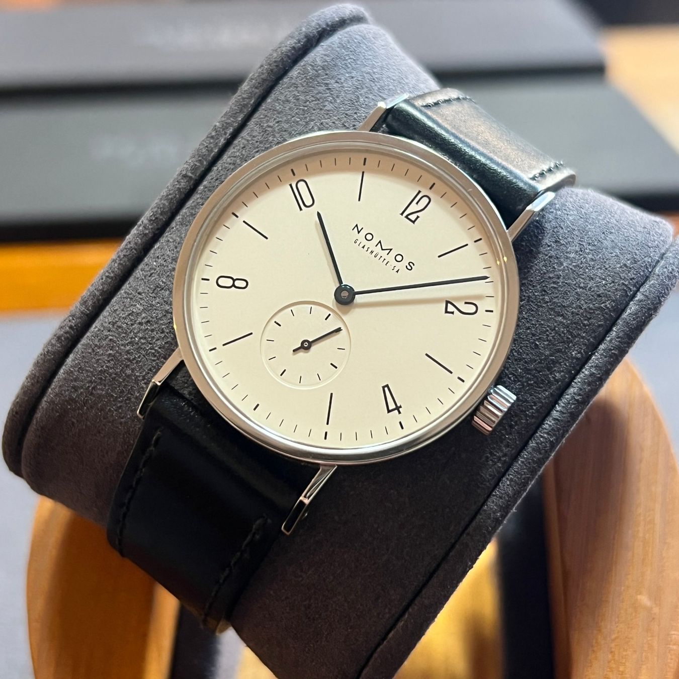 Nomos Orologi: Nomos Tangente Stem-Winder Full Set Expo2000 – Usato da Carouge GE venduto da Watchaser 8