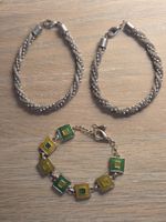 Schmuck-Set: 3x Vintage Armband (inkl. Yves Rocher Emaille)
