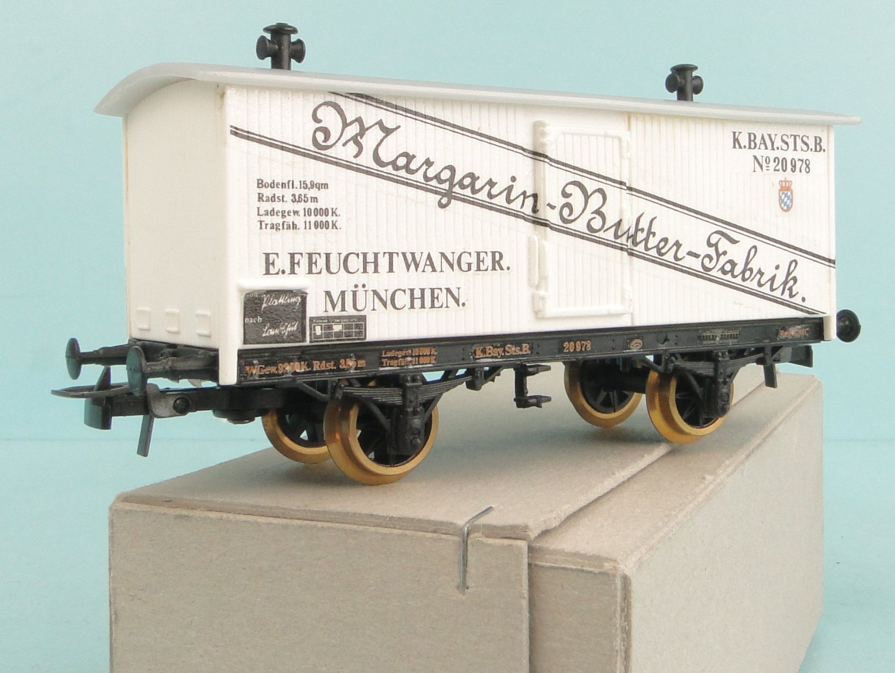 Modellini di ferrovie: Trix ? Margarin Butter Fabrik K.Bay.STS.B. – Usato da Bülach venduto da cann11