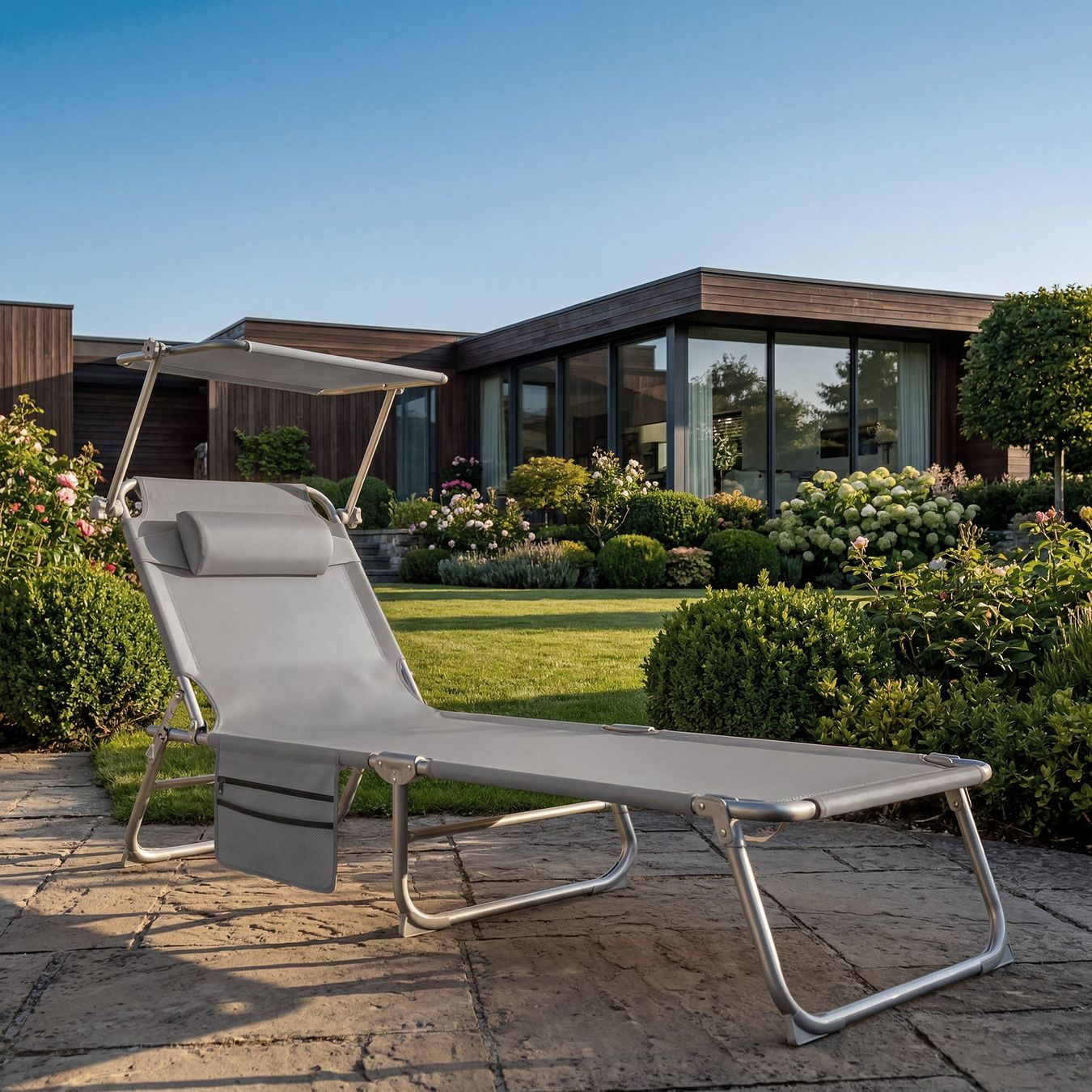 Chaises longues: 2er Set Sonnenliege Chloé grau – Neuf (Voir description) à Murten par Roland.Kemmer.AG 1