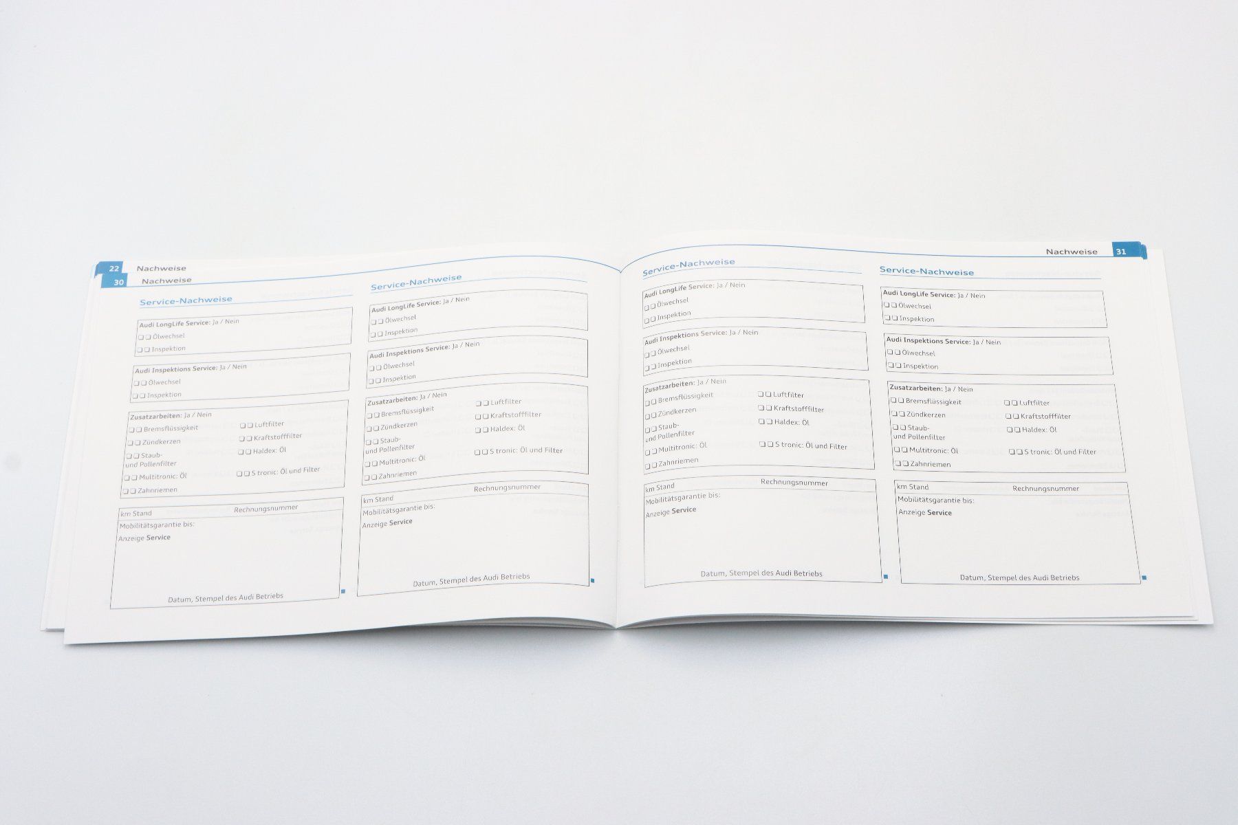 Audi Documenti: Audi Serviceplan/ Serviceheft 2009 Unbenutzt – Nuovo (secondo la descrizione) da Bühl b.Aarberg venduto da Collectorpassions 6