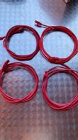 4x CAT6 Netzwerkkabel à 3m, Rot, Top Zustand