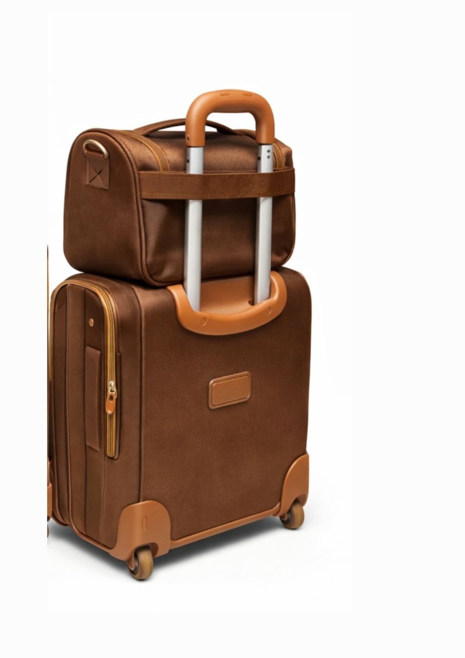 Valigie: Brown Pullman & Comley Suitcase Set with Carry On Bag – Usato da Genève venduto da gen_qyb9 1