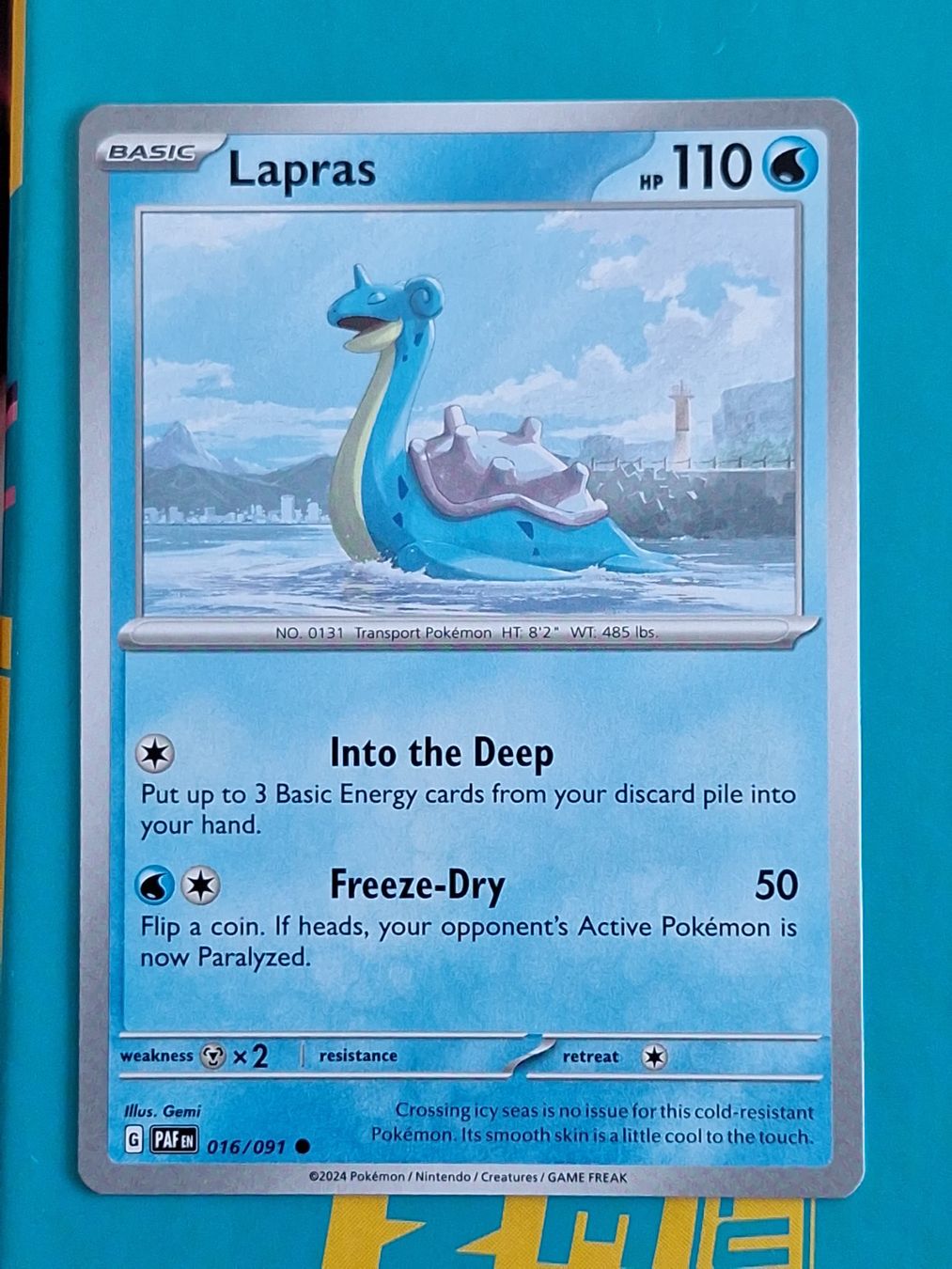 Pokémon Sammelbilder & Trading cards: Lapras - Pokemon Paldean Fates – Gebraucht aus Altstätten SG von GGsGameshop