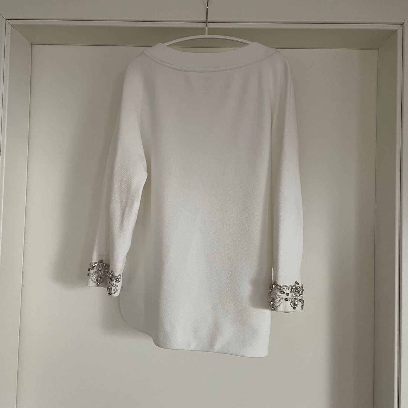 Marc Cain Maglioni & Felpe: MarcCain Shirt mit Strasssteinen off white S – Usato da Walde AG venduto da Flumsi66 1