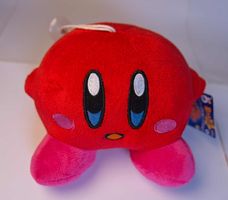 Kirby Plüschfigur - Rot - Plüschtier / Stofftier - MER1