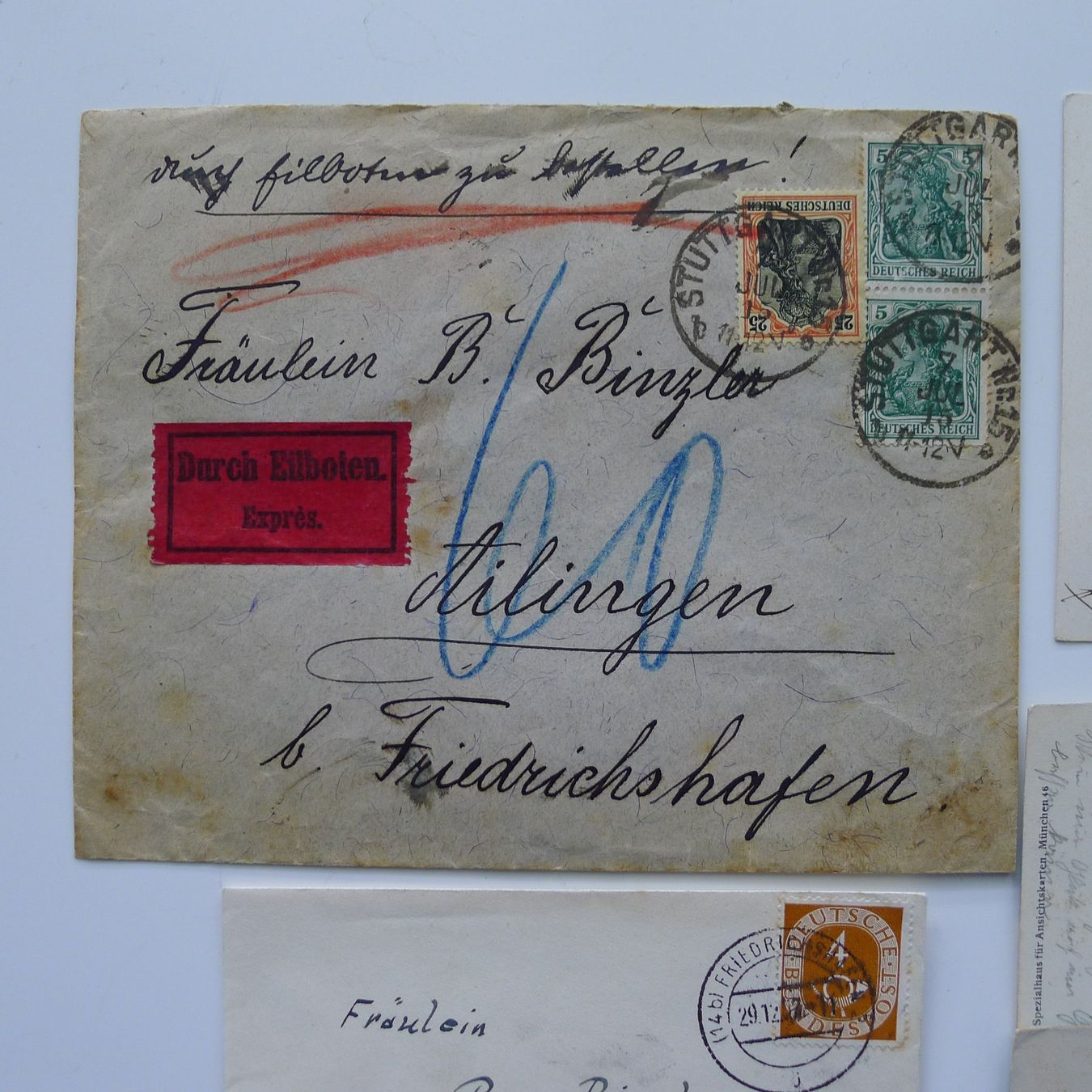Tutti i francobolli: Lot Briefe + Postkarten, Deutsches Reich, Bundespost... – Usato da Ebikon venduto da SilvioFreund 1