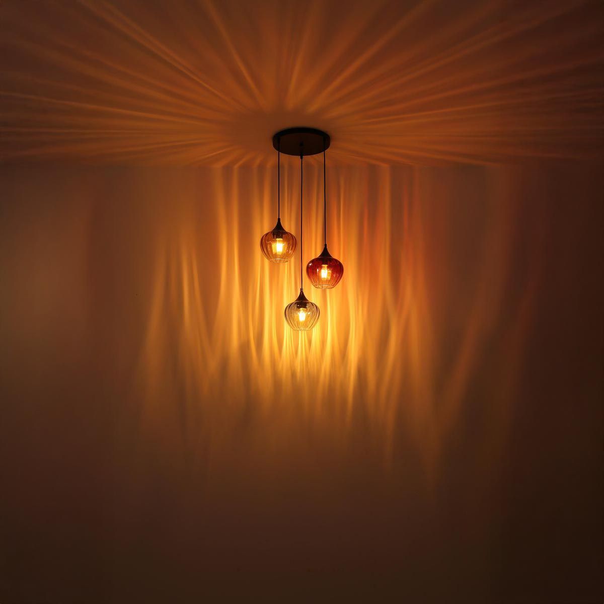 Lampadari & plafoniere: Pendelleuchte, Metall, Glas, 45 cm Ø – Nuovo (secondo la descrizione) da Kreuzlingen venduto da Smart-Light 2