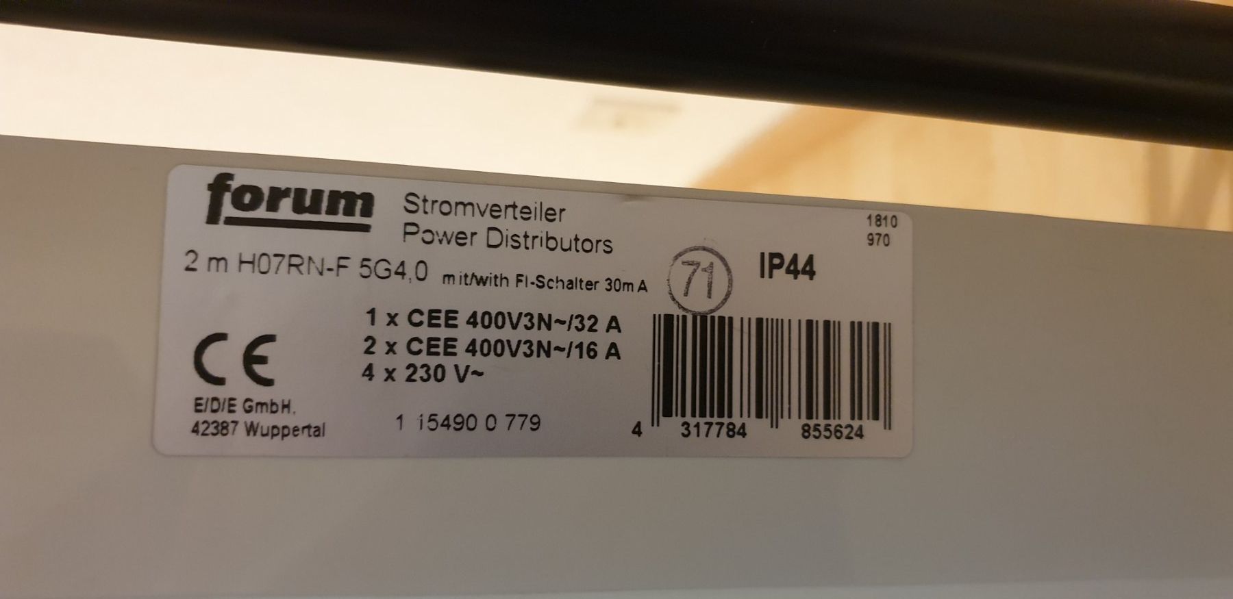 Elettrotecnica: Forum Stromverteiler – Nuovo (secondo la descrizione) da Schönenwerd venduto da Schleuni01 5