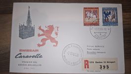 Swissair Geneve - Bruxelles 02.11.1965