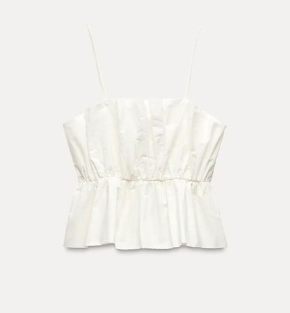 ZARA Top weiss