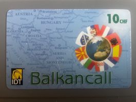 Prepaid Telefonkarte Balkancall