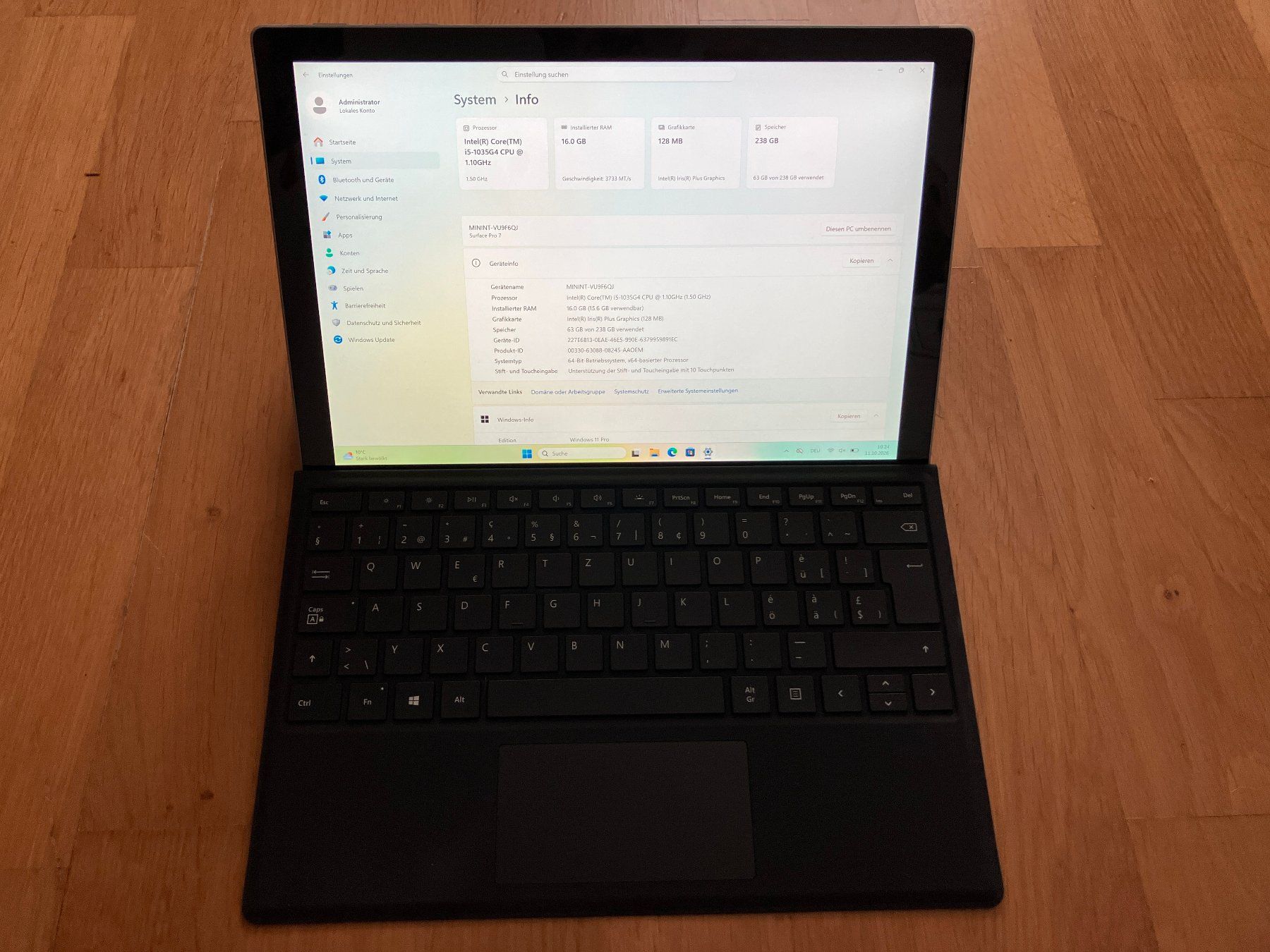 Microsoft Tablettes PC: Microsoft Surface Pro 7 – D'occasion à Jegenstorf par Mithras