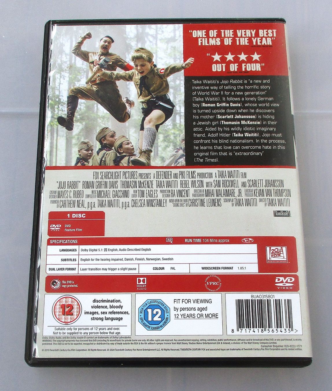 Tous les DVDs: JOJO RABBIT - Scarlett Johansson – D'occasion à Wattwil par Muriel10 1