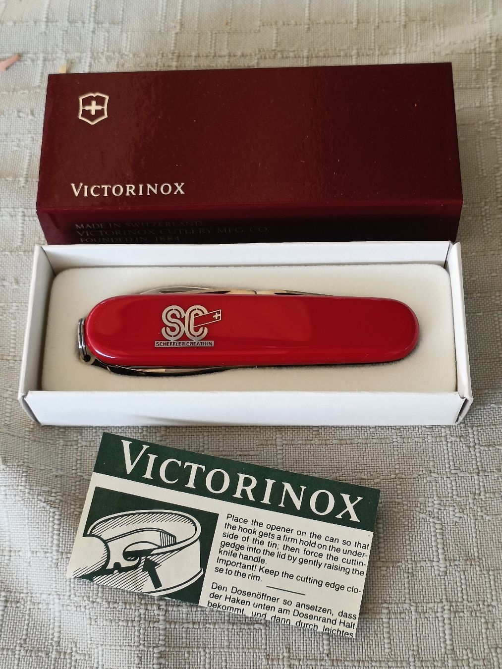 Victorinox Coltelli tascabile: Sackmesser Victorinox / Scheffler Creation mit Verpackung  – Nuovo (secondo la descrizione) da Brugg AG venduto da Ente015