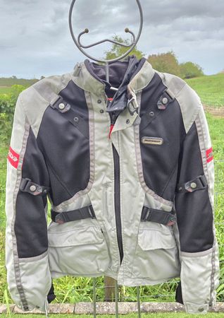Spidi Motorradjacke grau schwarz Grösse L gebraucht