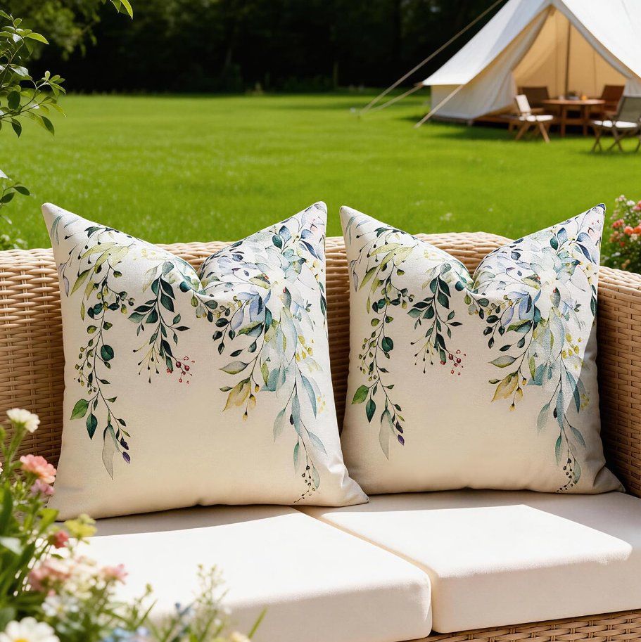 Coussins: Kissenhüllen Outdoor 2er-Set 45x45cm – Neuf avec emballage d'origine à Adlikon b.Regensdorf par MK-VORHANGSERVICE 2