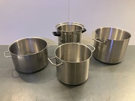 Post. div. Gastro Edelstahl Töpfe teils f. Induktion ab 1.-