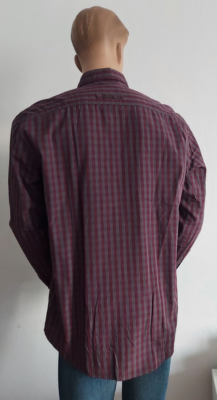 Camicie: Neues Camel Active Herren Hemd, Gr. L, Bordeaux Kariert – Nuovo e nell'imballaggio originale da Basel venduto da Mazzo84 1