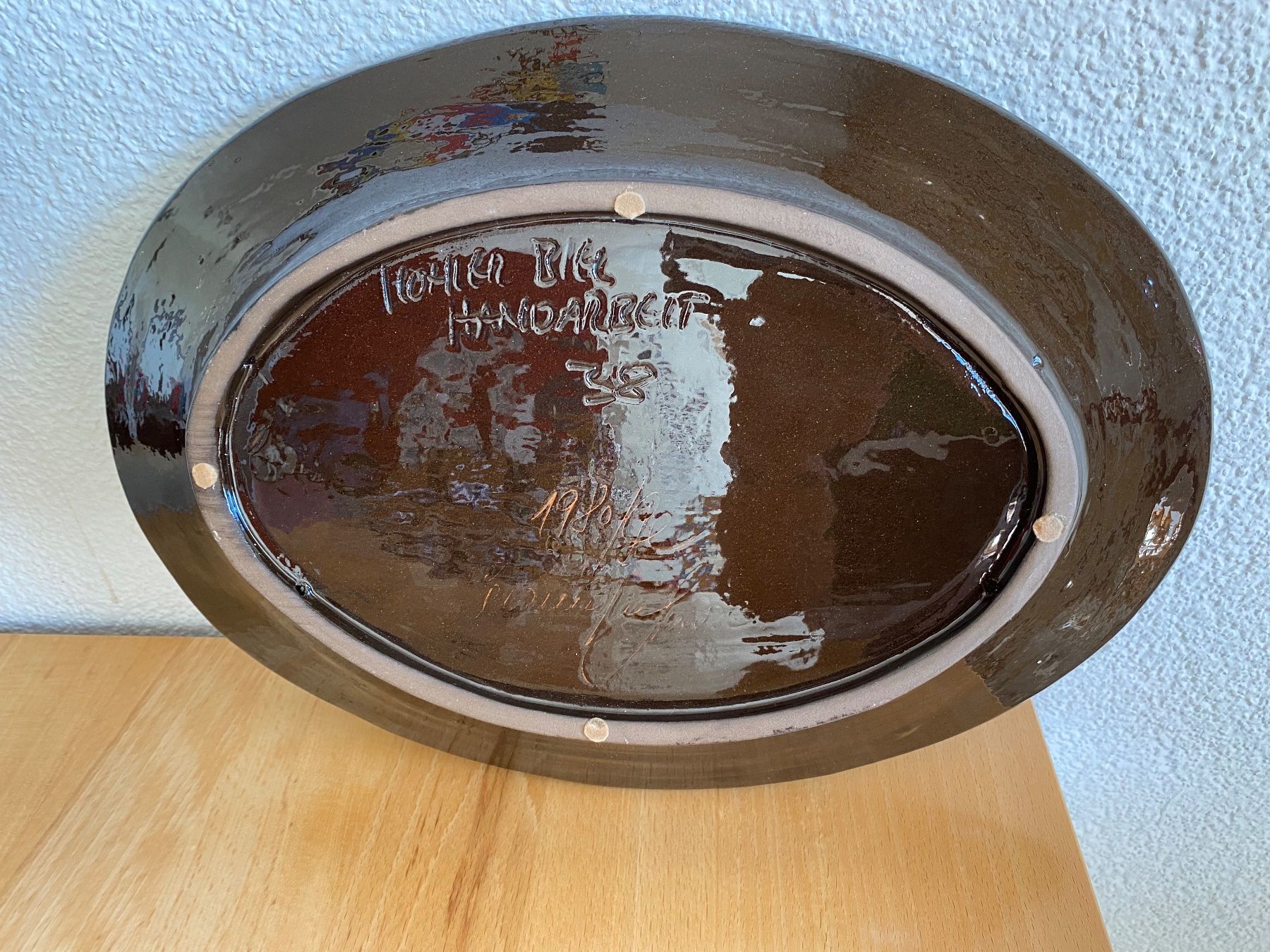 Servierplatten: Wunderschöne Keramik Platte Kohler 1980 – Gebraucht aus Schwarzenburg von Michellu 3
