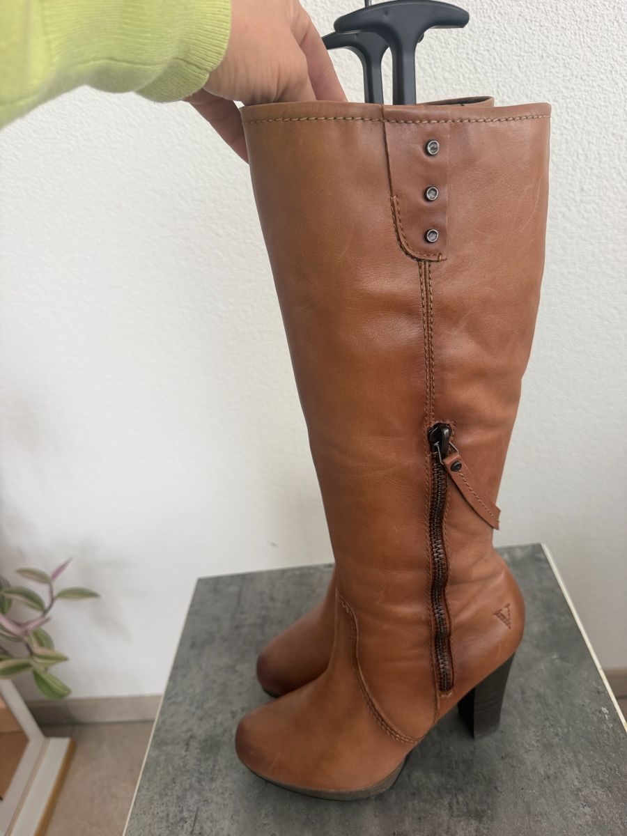 Damenschuhe: Venturini Lederstiefel cognac, Gr. 39 – Gebraucht aus Uzwil von Calla03 2