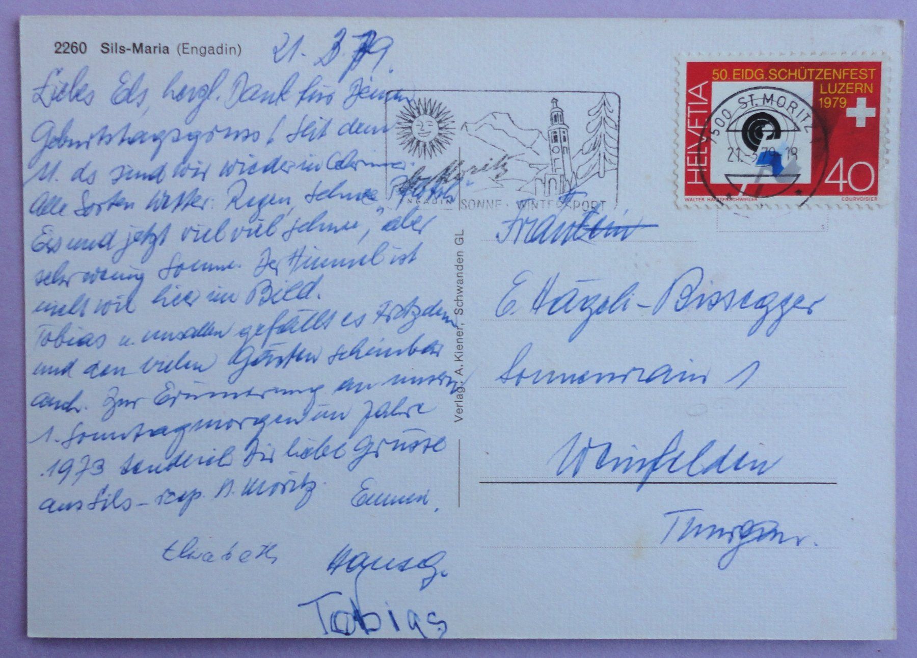 Cartes postales: Sils-Maria – D'occasion à Fétigny par Billy2miny 1