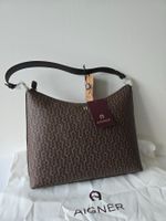 AIGNER JUNA Ledertasche, braun, neu mit Etikett