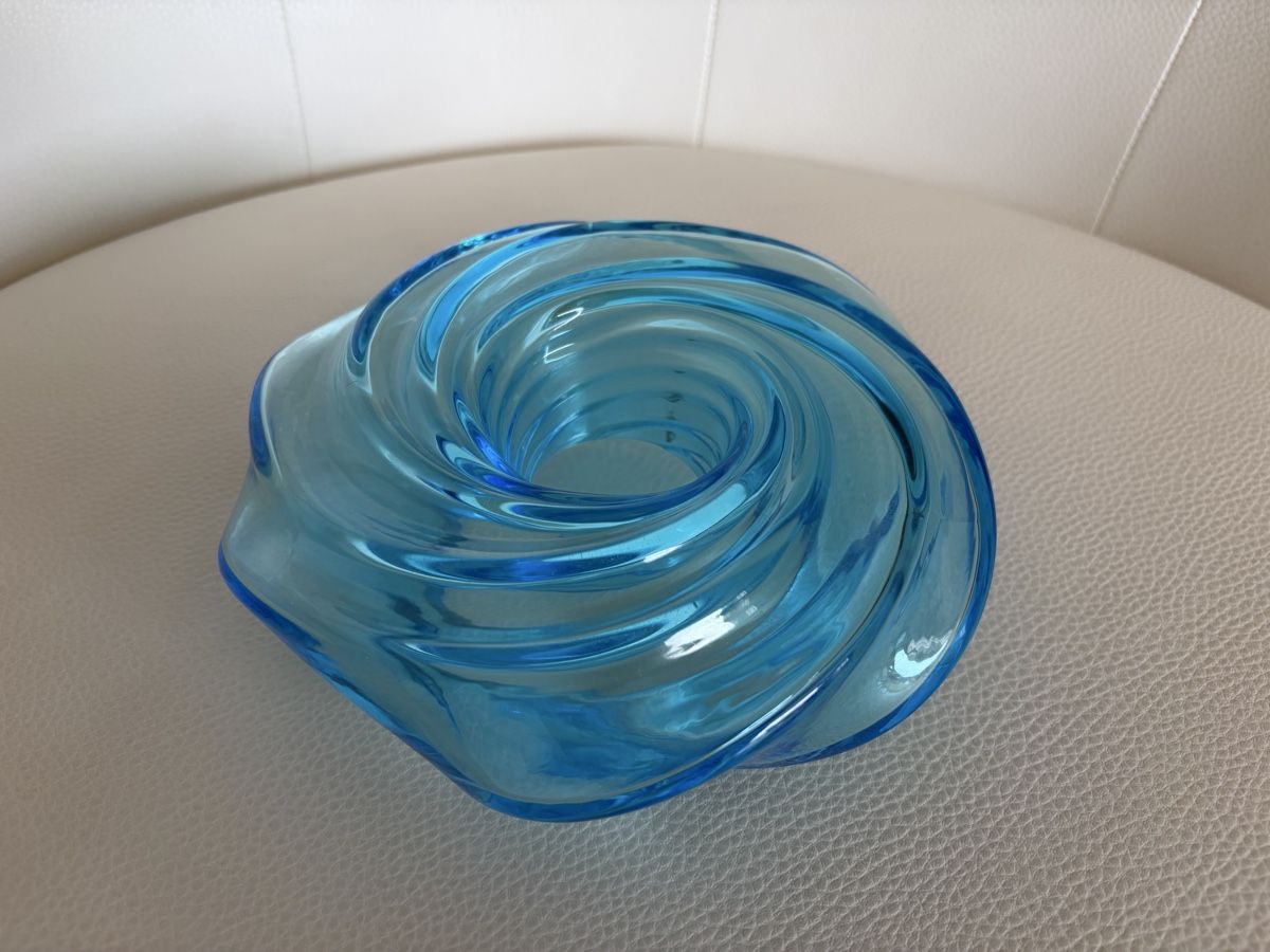 Murano Portacandele: Bougeoir Murano bleu turquoise, édition limitée – Nuovo e nell'imballaggio originale da Vuisternens-Ogoz venduto da PhilDr 6