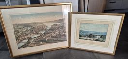 2 Bild/Stich Zürich, 1× 47×56/ 1× 77×57