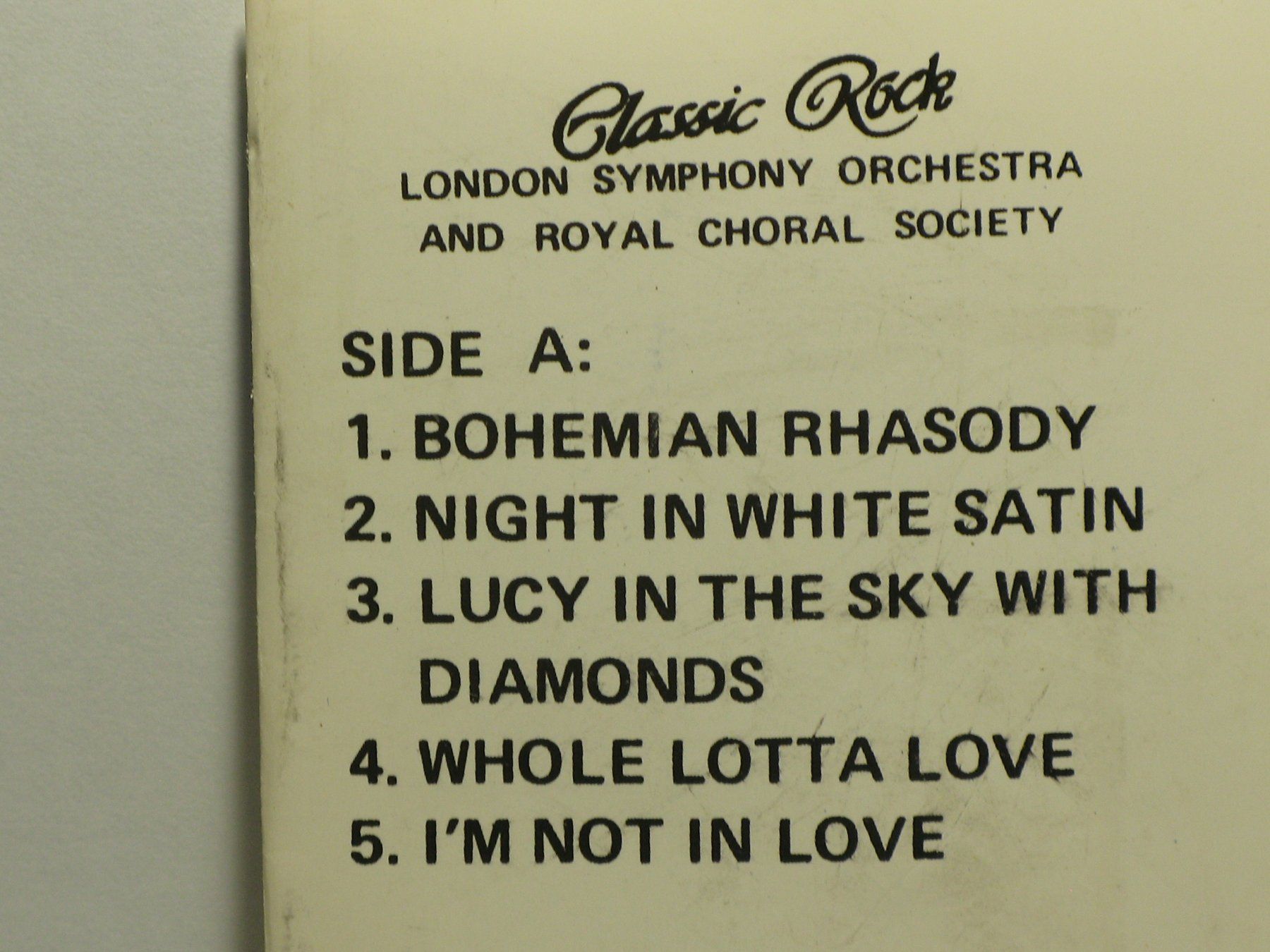Musicassette: CLASSIK  ROCK    London  Syphony  Orchestra – Usato da Langnau i. E. venduto da gf2_29jt 1