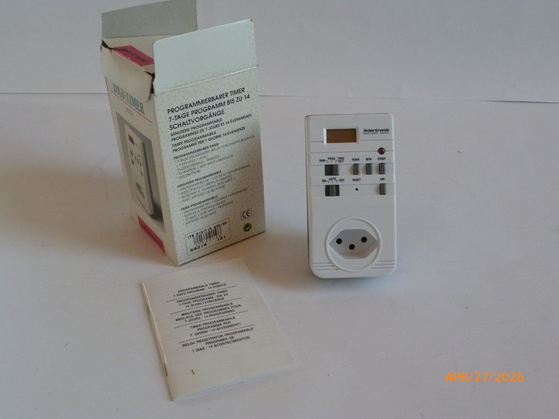 Sistema di controllo: Intertronic Digi-Timer 600CH, 7-Tage Programm, Top Zustand – Usato da Lupfig venduto da Casch13