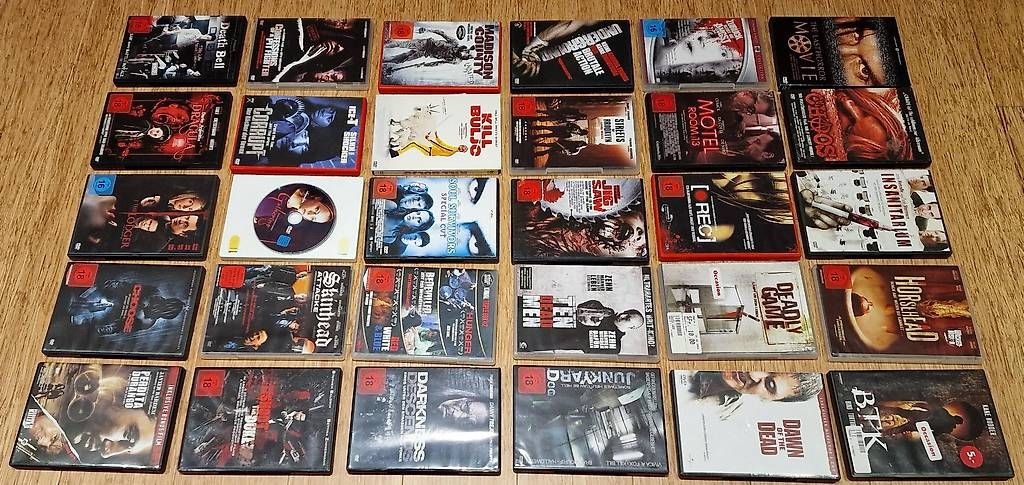 Tutti i DVDs: Sammlung von 30 Horror DVDs – Usato da Weisslingen venduto da Bubo8
