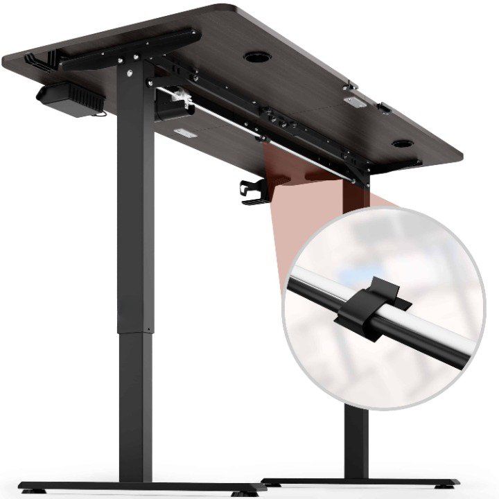 Höhenverstellbarer Bürotisch Braun 9