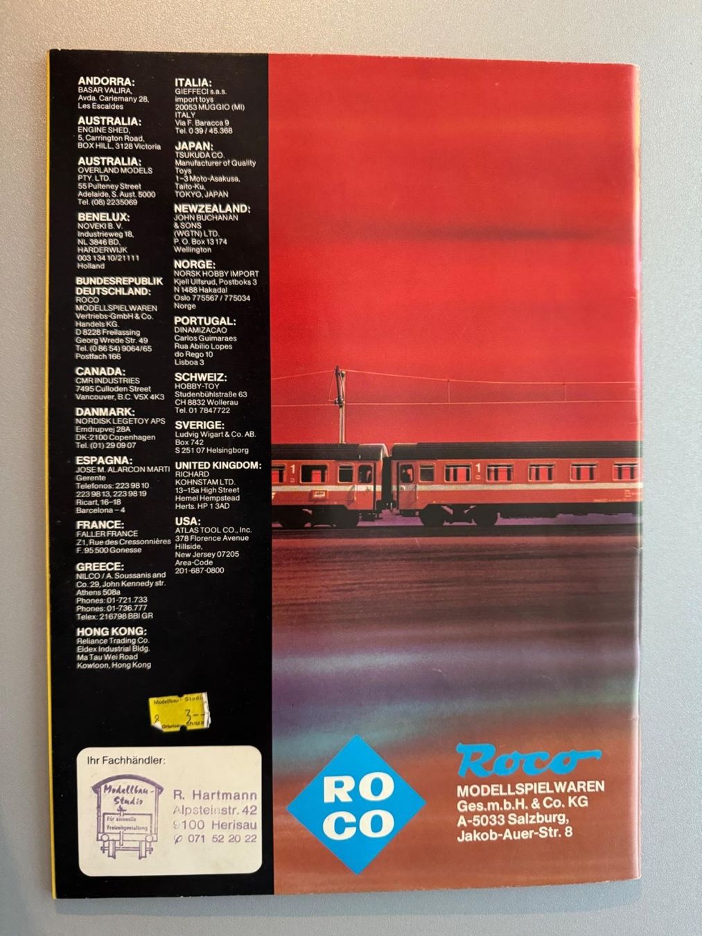 Roco Modellini di ferrovie: ROCO - Gesamtkatalog 1980/81 – Usato da Fehraltorf venduto da Success 1