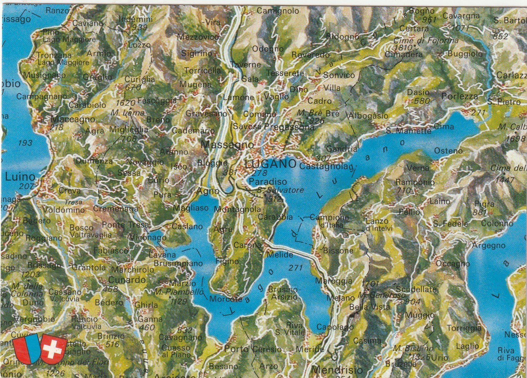 Ansichtskarten: Luganersee – Gebraucht aus Lumbrein von made02