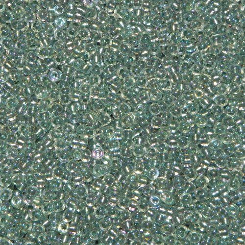 Perlen (unechte): Saatperlen Miyuki Seafoam Lined Crystal 3mm – Neu und originalverpackt aus Klingnau von SilberwindArt