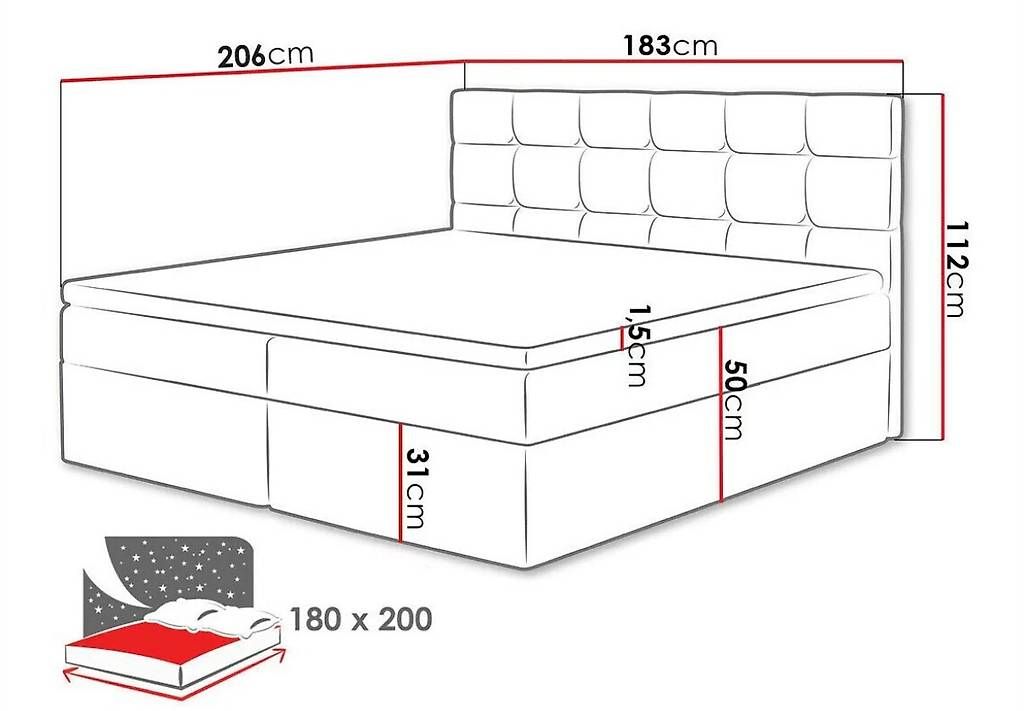 Lits: Boxspringbett 180x200cm – D'occasion à Zürich par BulediThar 2