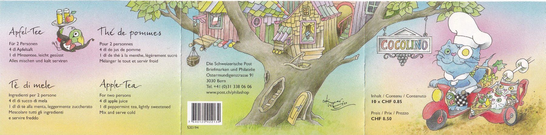 Tutti i francobolli: CH 2006, Markenheftchen Kinder kochen mit Cocolino – Nuovo (secondo la descrizione) da Castione venduto da Rx-stamps 2