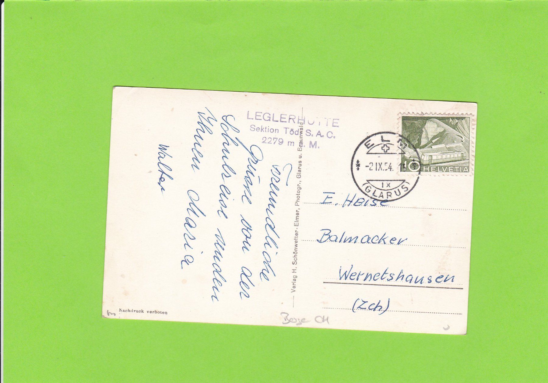 Cartoline postali: Kärpfstockgipfel – Usato da St. Peterzell venduto da neckertal 1