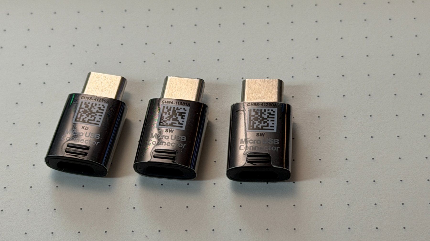 Samsung Unità & Adattatore: (3 Stück) Neue USB C / Micro USB Adapter – Nuovo e nell'imballaggio originale da Kleinandelfingen venduto da Mypaq