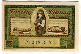 Notgeld "50 Pfennig. Leutenberg 1921"