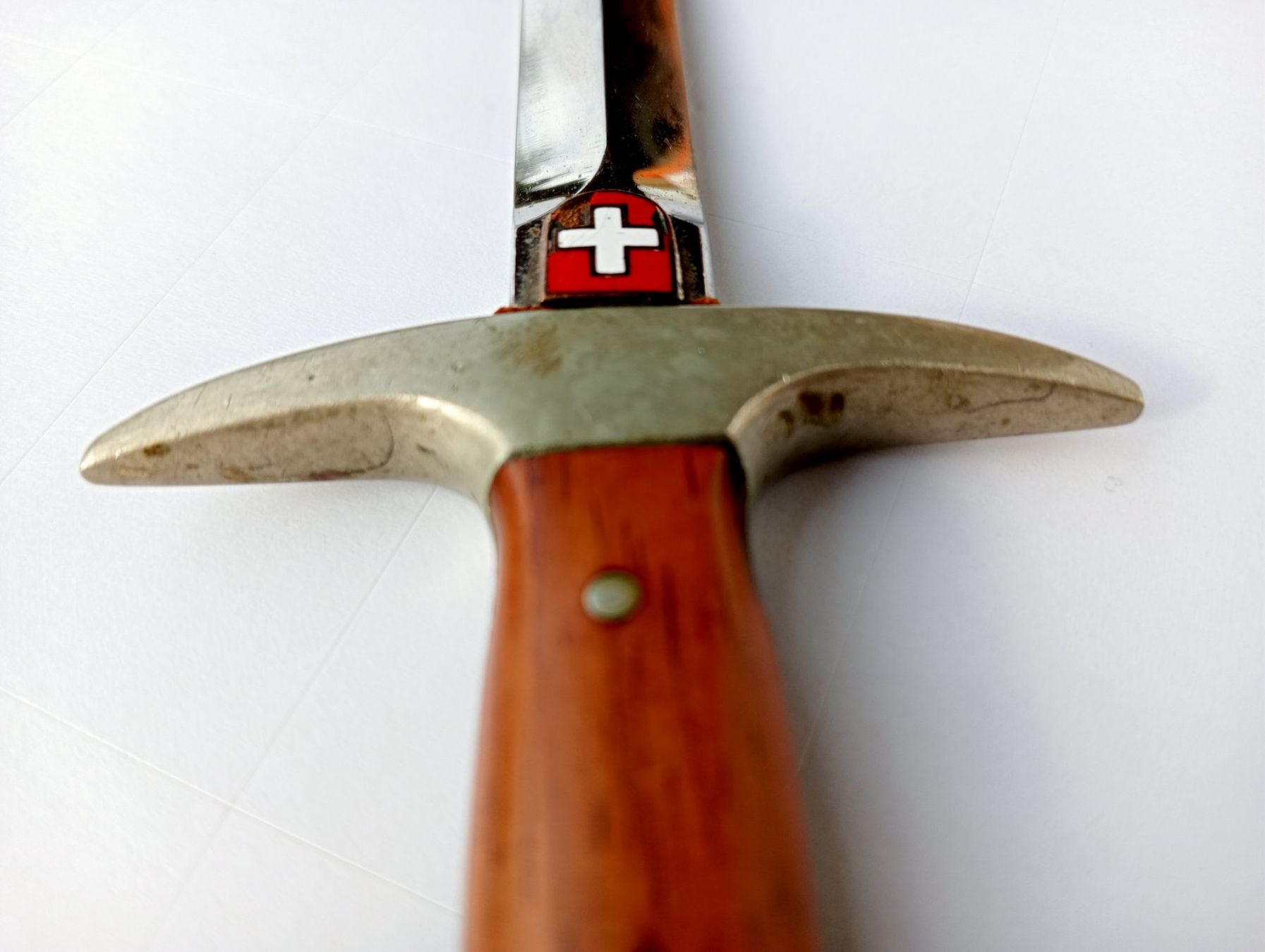 Sonstiger Bürobedarf: Brieföffner "Schweizer Dolch mit Wappen" GES. Geschützt – Gebraucht aus Oberdorf BL von Barocki888 2