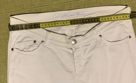 Jeans cotone bianchi