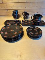 Geschirr (5er Set), (hand?)-bemalt, neuer Zustand